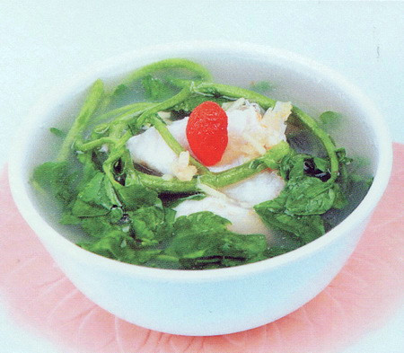 西洋菜鱼汤广东煲汤图片