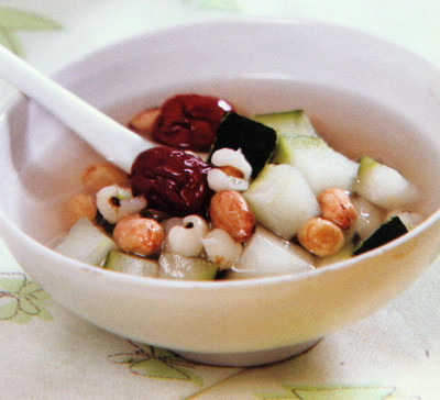 冬瓜蜜枣花生汤的做法 图文 春季养生汤 煲汤网