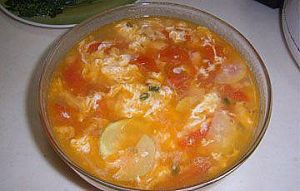西红柿皮蛋汤