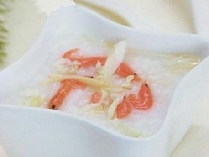 虾米圆白菜粥