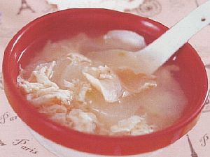 百合冬瓜鸡蛋汤