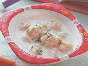 海鲜丸子牛奶汤