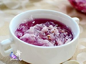 紫薯薏米银耳羹